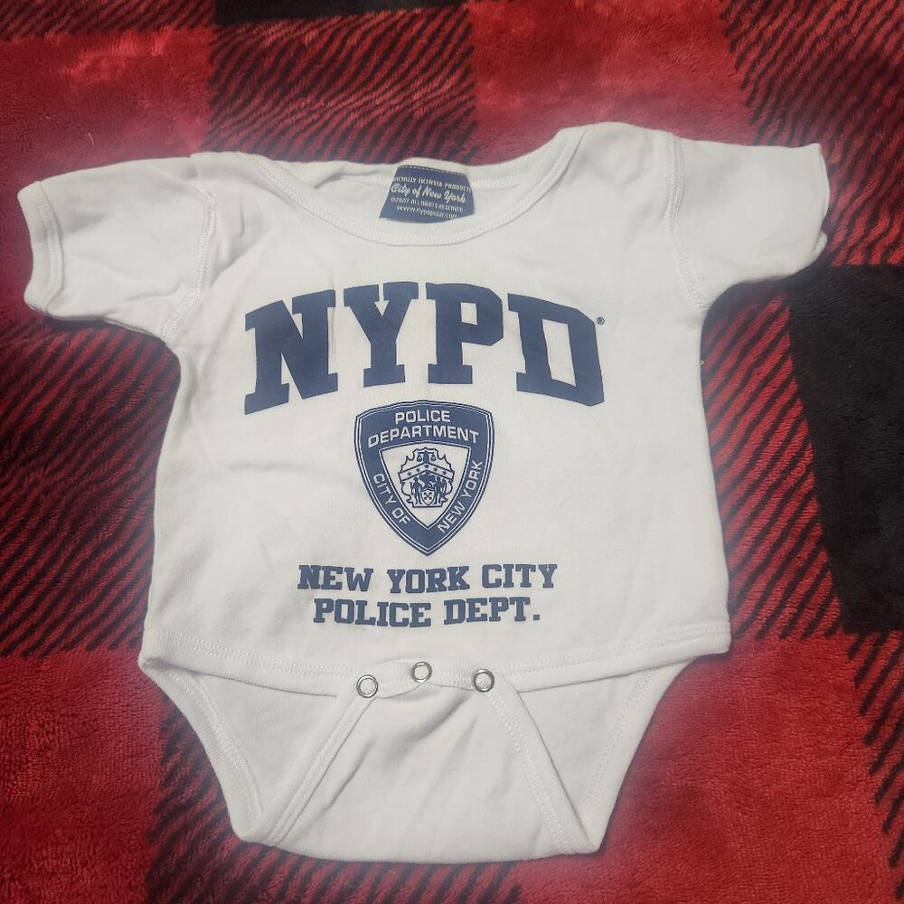 NYPD Bodysuit White/Navy Size 18 Months Final